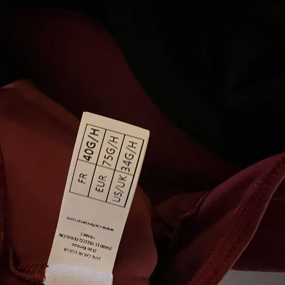 Cache Coeur Underwired Maternity Swimsuit Monaco Terracotta 34G/H - Picture 8 of 8